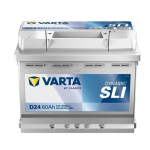 Varta D24 12V 60AH 540A Dynamic Sli Akü (Üretim Yılı: 2025)